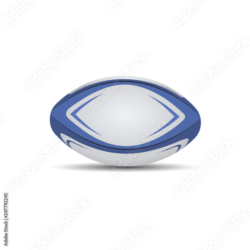 realistic vector rugby sports ball
