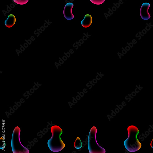Abstract colored liquid lava lamp Seamless pattern