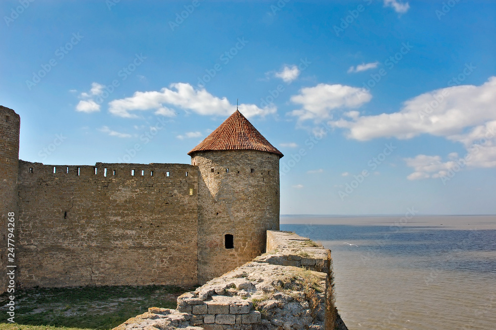 The remains of the Akkerman Fortress overlooking the on the Dniester estuary leading to the Black Sea, Belgorod-Dnestrovsky, Ukraine. Unesco heritage The remains of the Akkerman Fortress overlooking the on the Dniester estuary leading to the Black Sea, Belgorod-Dnestrovsky, Ukraine. Unesco heritage