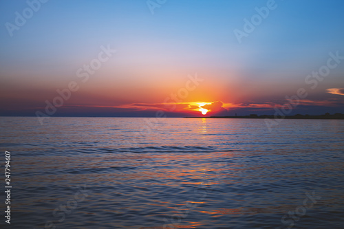 Beatiful sunset in sea © martina87