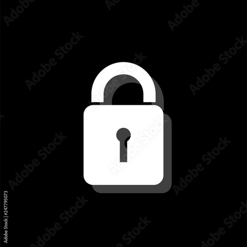 Lock icon flat