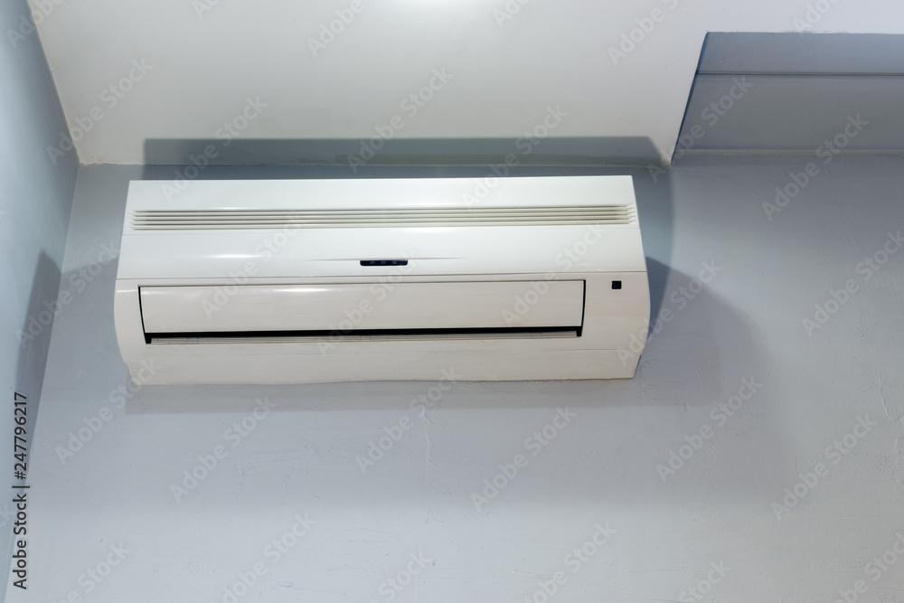 Air conditioner on the wall background. Air conditioner on the wall background.