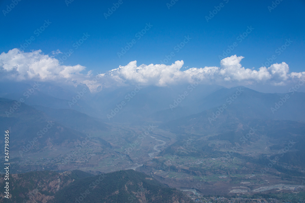 Sarankot Pokhara  Nepal paragliding
