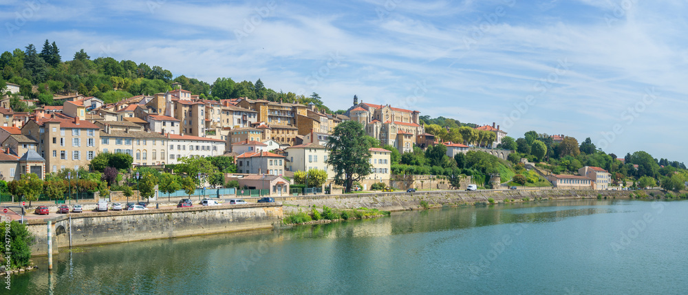 Cityscape of Trevoux, France