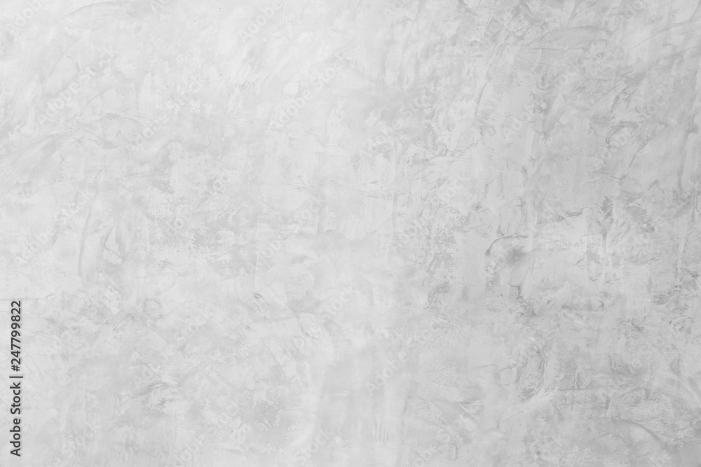 Naklejka premium Loft-style plaster walls, gray, white, empty space used as wallpaper. Popular in home design or interior design. with copy spaces.