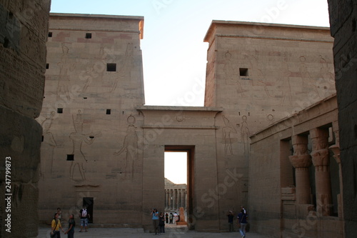 Isis Temple Philae Island Aswan Egypt 
