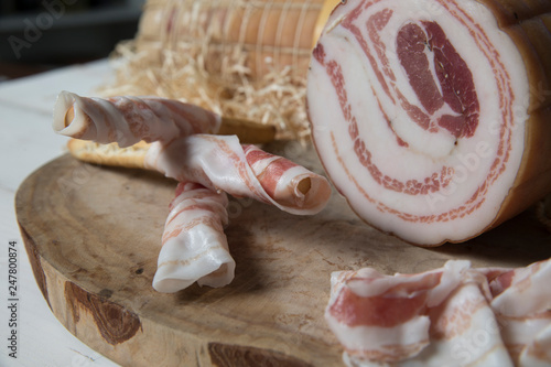 pancetta and grissini