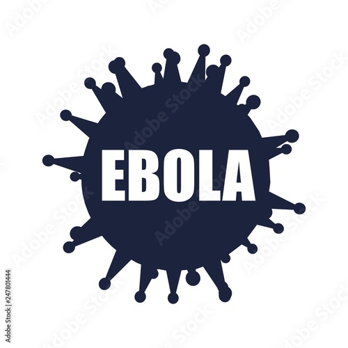 Medical industry, biotechnology and biochemistry. Scientific medical designs. Virus diseases relative theme. Ebola virus name