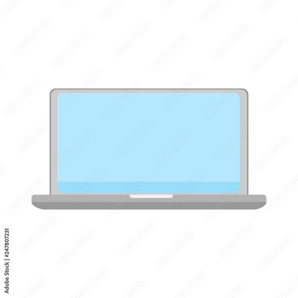 Laptop icon. Computer symbol. Information Technology, PC button. Laptop icon. Computer symbol. Information Technology, PC button.