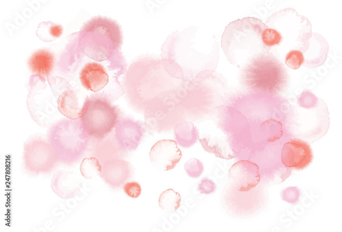 pastel tone color abstract vector background, look like watercolor drop style