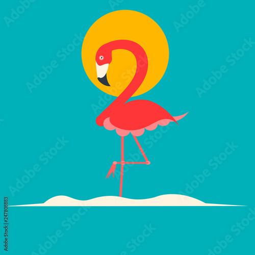 Tropico Flamingo illustration 
