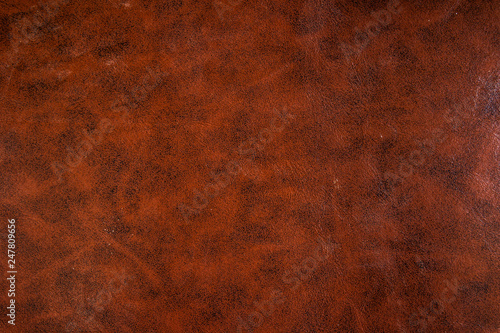 Vintage or old style of brown leather texture use as a background