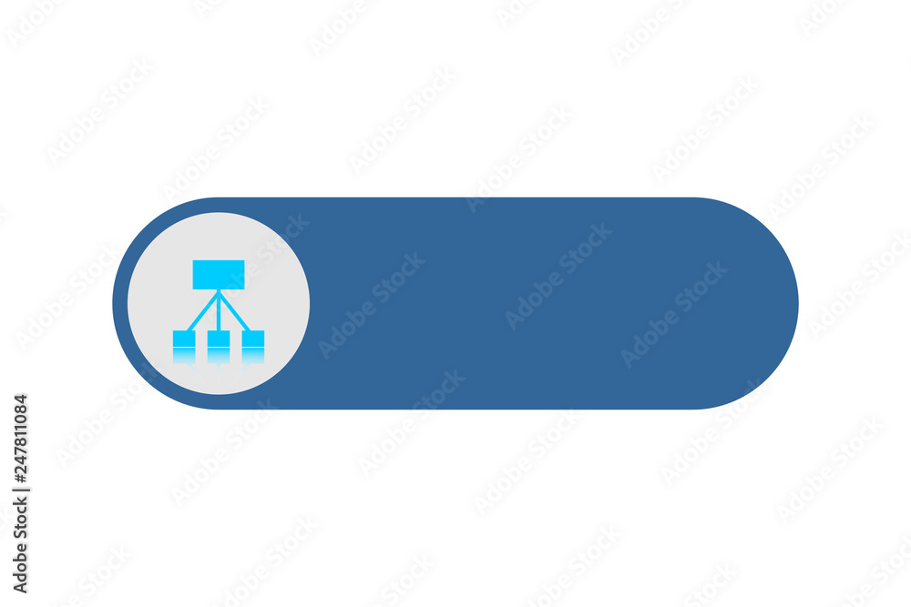 Network block diagram. White outline simple pictogram on blue background. Line icon Network block diagram. White outline simple pictogram on blue background. Line icon