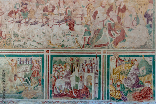Fresken in der Friedhofskapelle in Beram in Kroatien