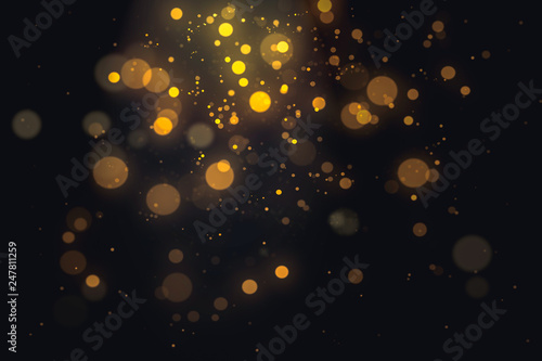 Abstract gold glitter bokeh...