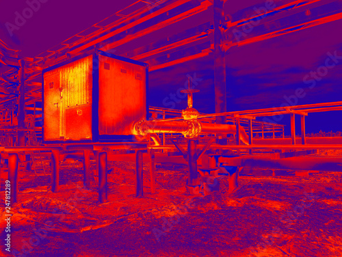 Thermal point thermography image photo