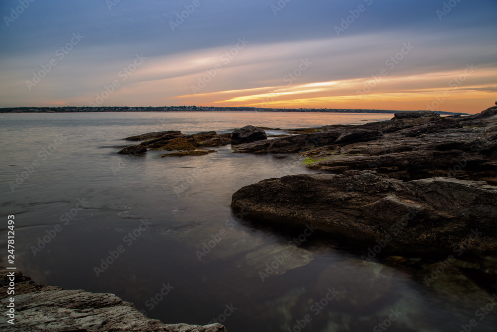 A Beautiful Sunset on the Beach