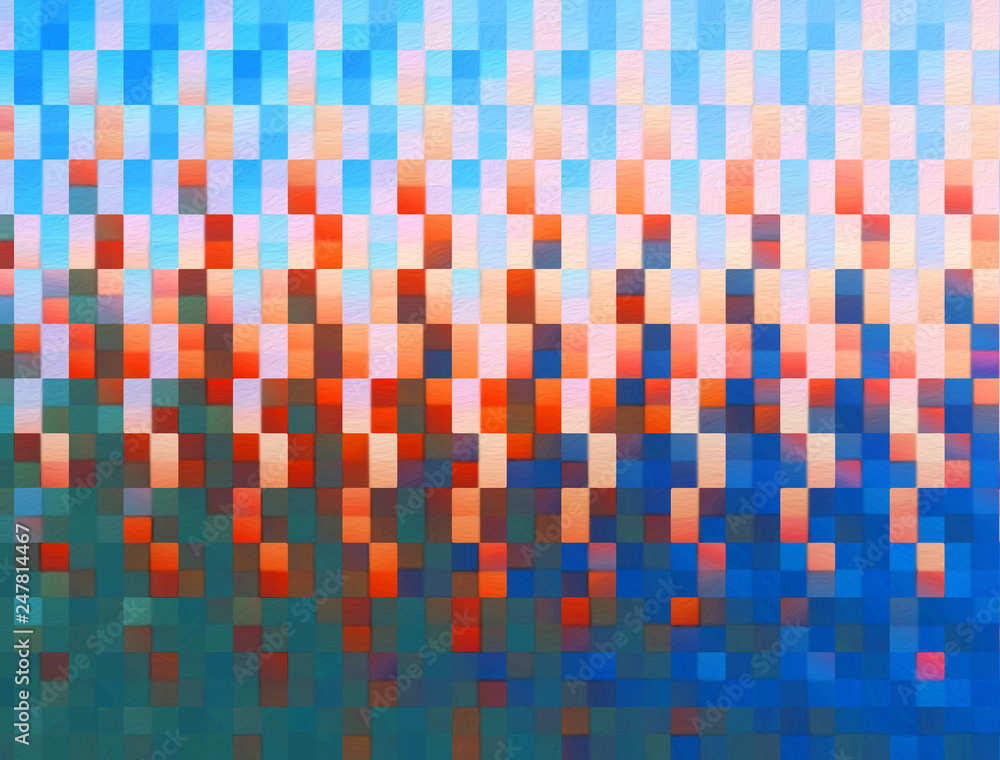 Abstract square blocks shapes gradient pattern background Abstract square blocks shapes gradient pattern background
