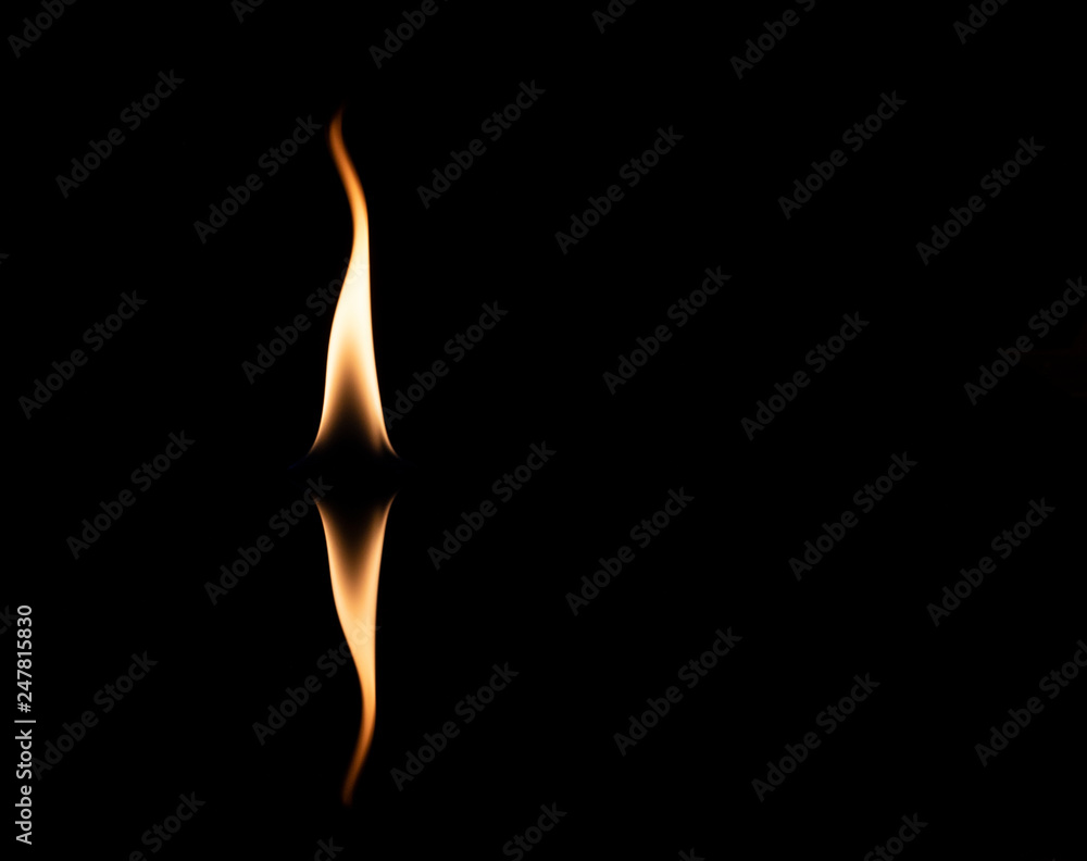 flame of fire on a black background flame of fire on a black background