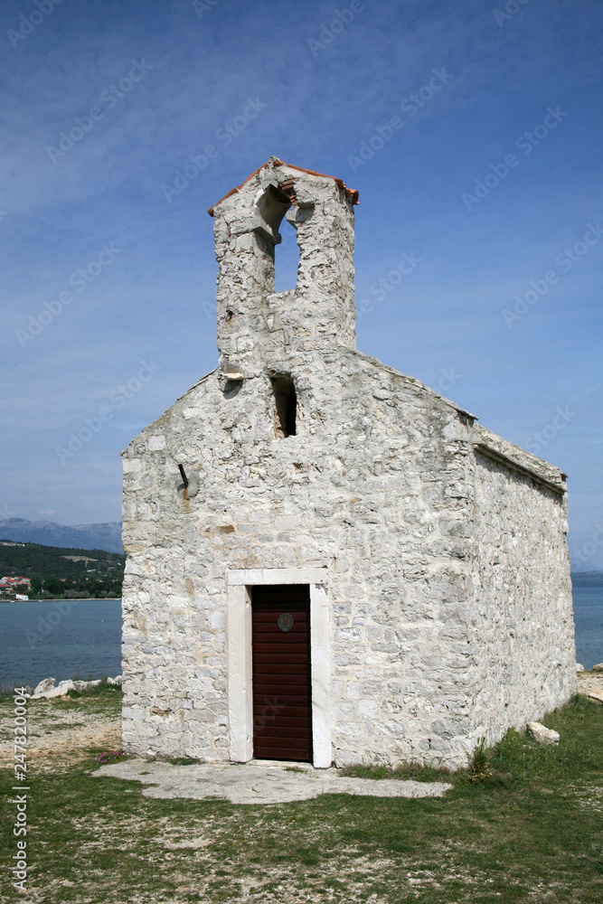 Beautiful small rural church in Croatia