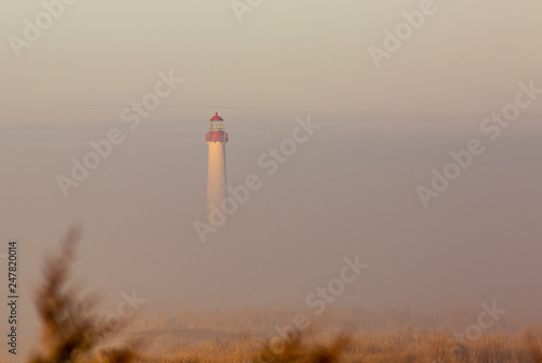 Lighthouse in Morning Fog
