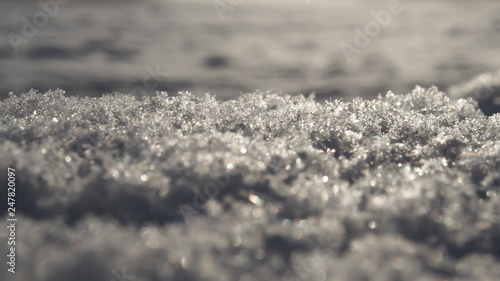 silver translucent snow crystals background © Gerold Nowak
