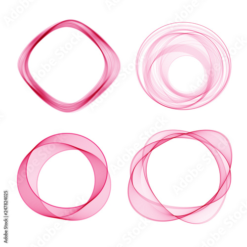 Color abstract circles. Loops , logo elements template