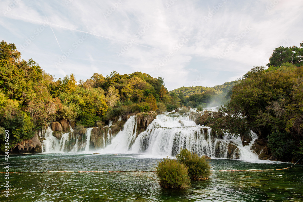 Krka waterfalls in Croatia.