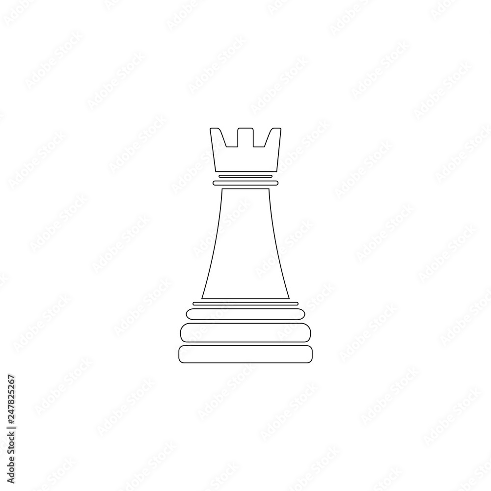 chess. flat vector icon chess. flat vector icon