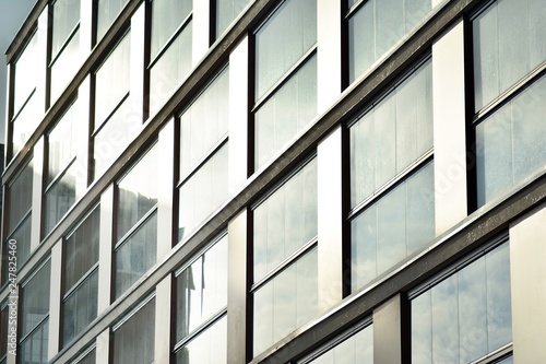 Wallpaper Mural Abstract fragment of contemporary architecture, walls made of glass and concrete. Torontodigital.ca