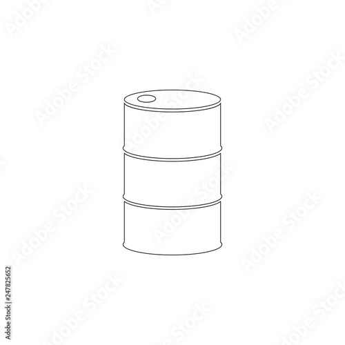 barrel oil. flat vector icon