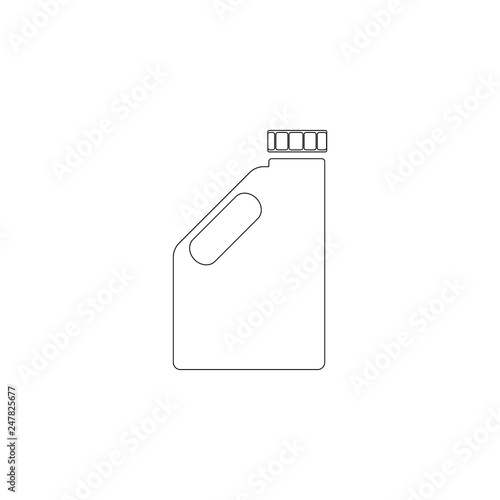 fuel canister. flat vector icon photo