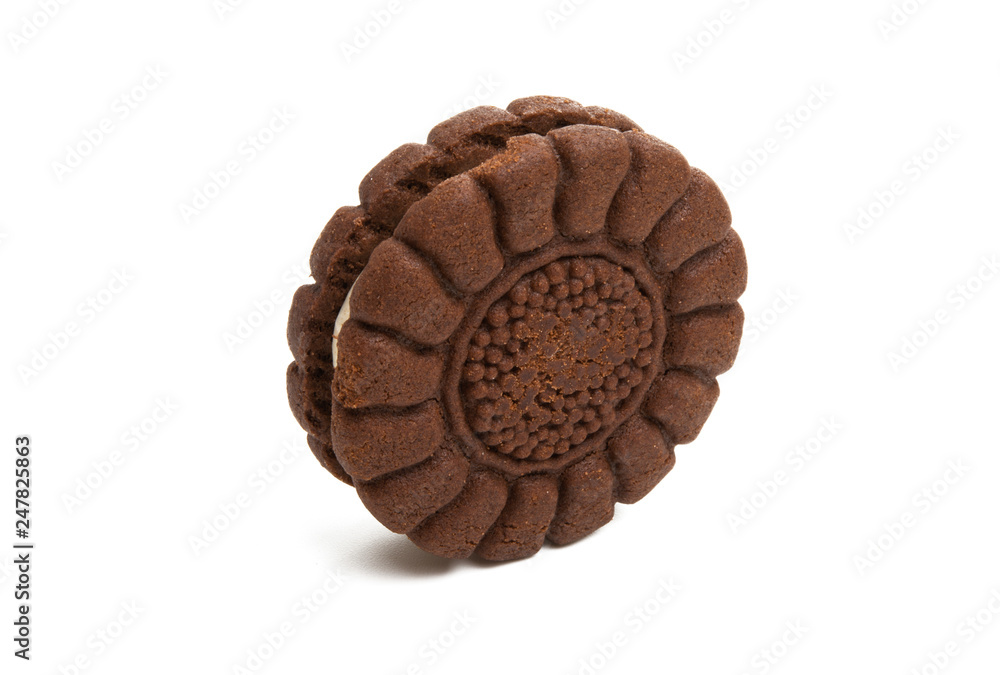 sandwich cookie isolated sandwich cookie isolated