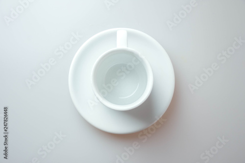 white cup of coffee top