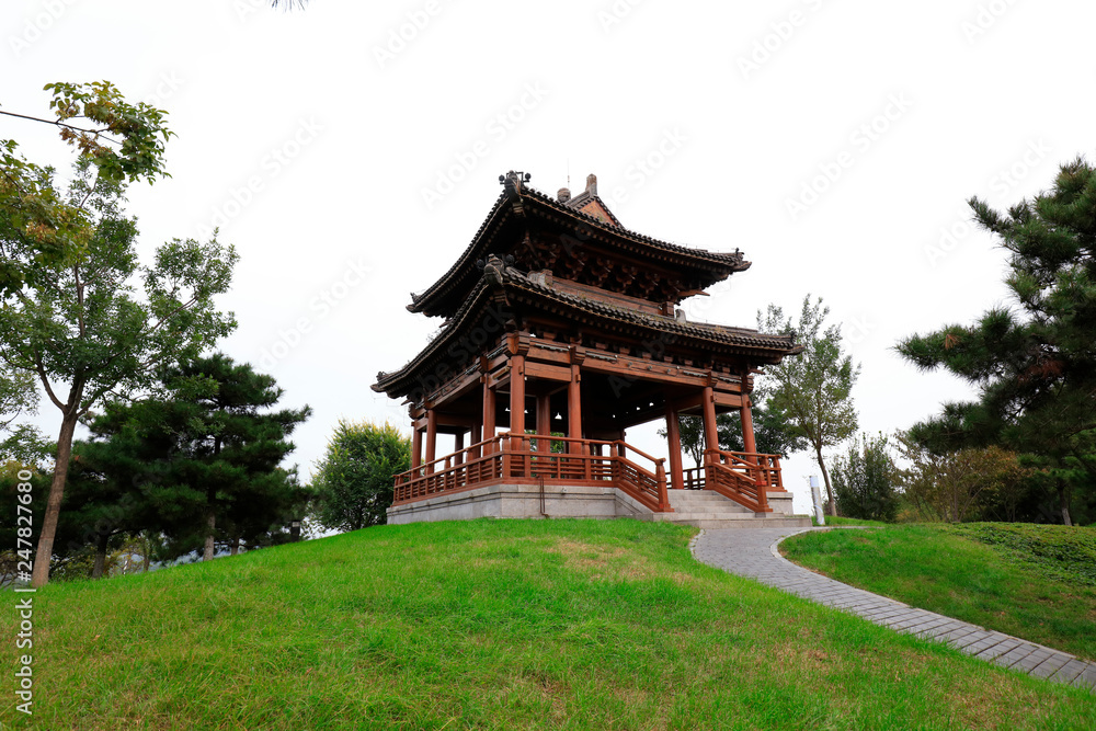 Chinese classical architecture in the park
