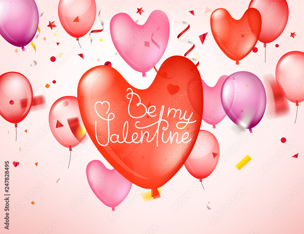 Be my Valentine. Happy valentines day greeting card