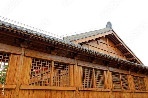 Chinese wooden building structure © YuanGeng