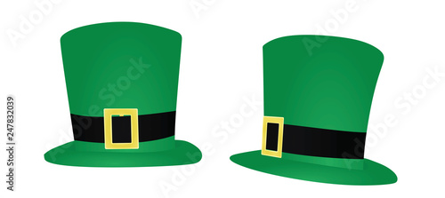 Saint Patrick's day hat. vector illustration