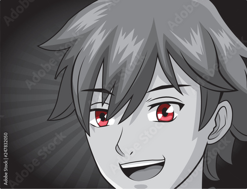 manga anime young man