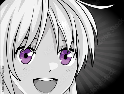 manga anime young woman