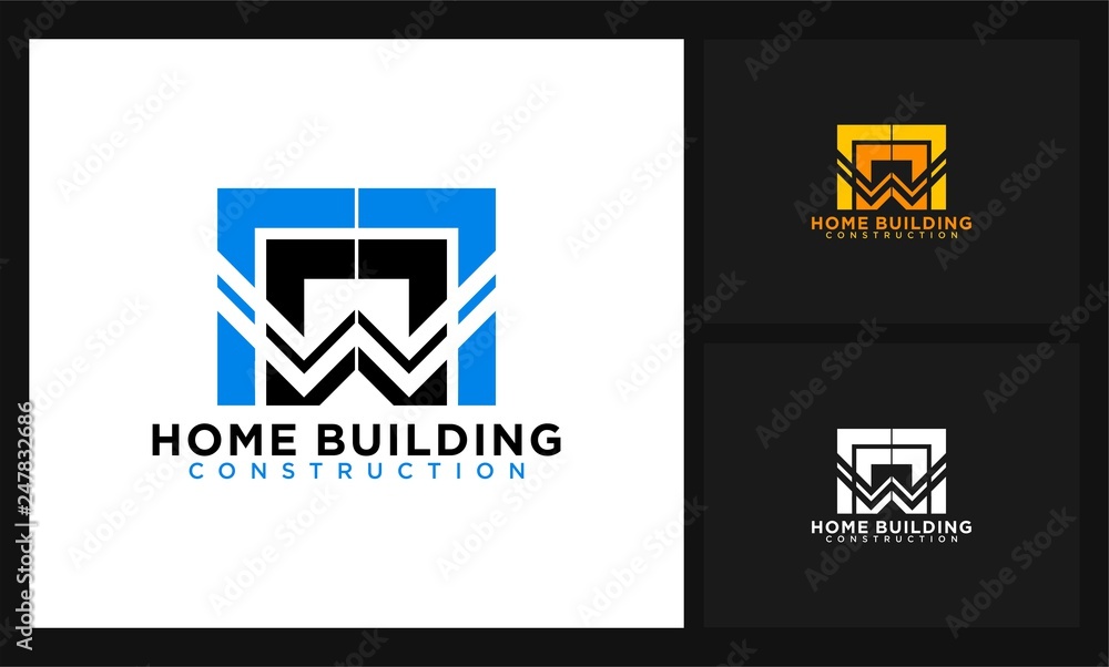 home building construction logo home building construction logo
