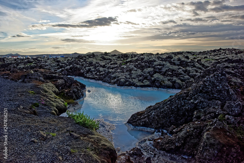 Blue Lagoon Geothermal Spa Pool in near Reykjavik in Iceland photo