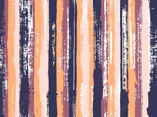 Sloopy gouache vertical lines vector pattern.