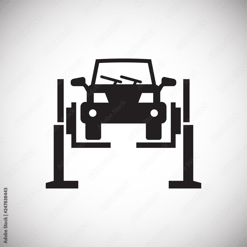 Car service icon on white background for graphic and web design, Modern simple vector sign. Internet concept. Trendy symbol for website design web button or mobile app Car service icon on white background for graphic and web design, Modern simple vector sign. Internet concept. Trendy symbol for website design web button or mobile app