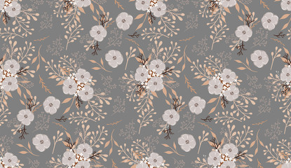 Fototapete Kleine Blumenmuster Zartes Blumenmuster mit kleinen Blüten  © Alexandra