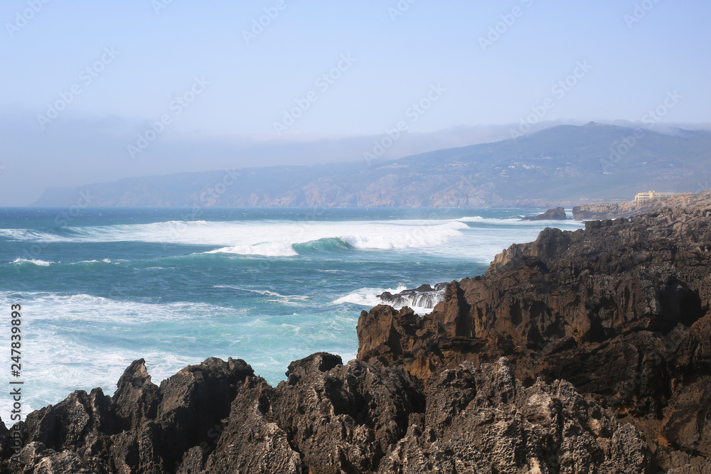 Picturesque coast of the Atlantic ocean in Portugal Picturesque coast of the Atlantic ocean in Portugal