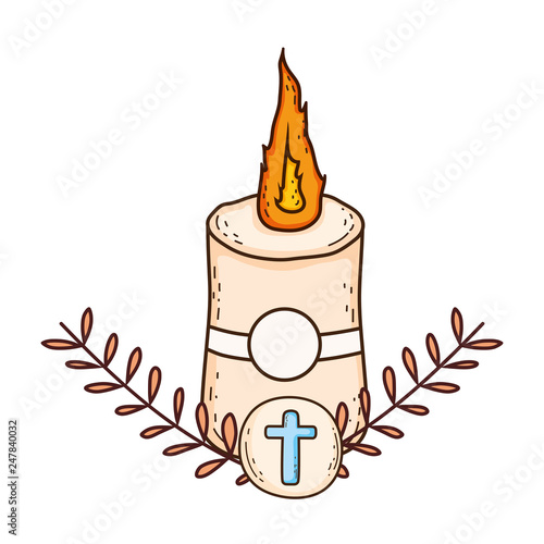 Paschal candle sacred icon