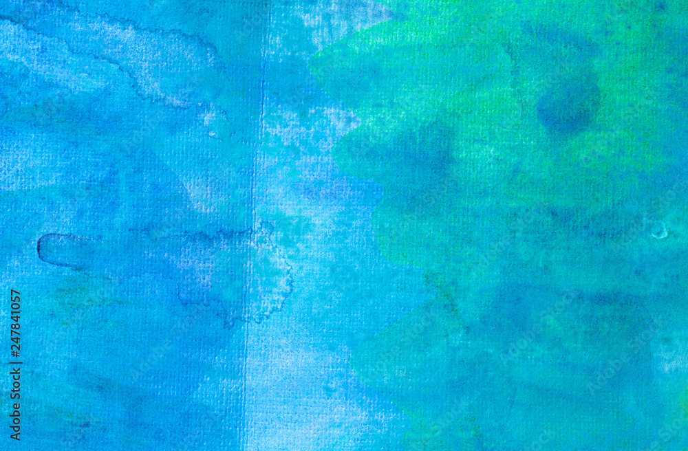 splash watercolor painting background blue