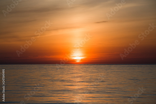 sunset over the sea © Алена Кожемякина