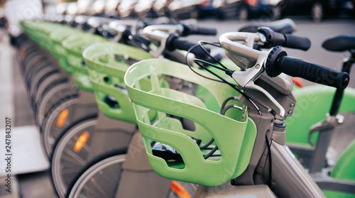 Canvas Print Bike public rental services